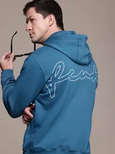 FCUK Brand Logo Printed Hooded Sweatshirt