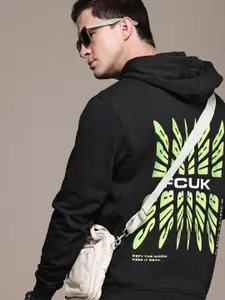 FCUK Brand Logo Printed Hooded Sweatshirt