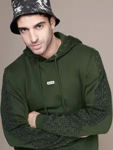 FCUK Brand Logo Printed Hooded Sweatshirt