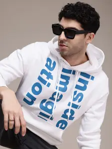 FCUK Typography Printed Hooded Sweatshirt