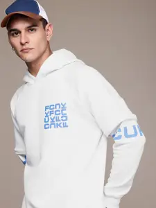 FCUK Printed Hooded Sweatshirt