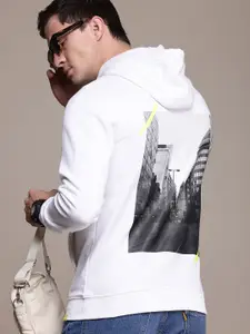 FCUK Graphic Printed Hooded Sweatshirt