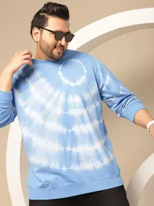 Sztori Plus Size Tie-dye Pure Cotton Sweatshirt