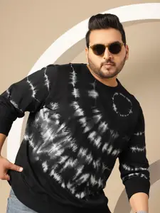 Sztori Plus Size Tie-dye Pure Cotton Sweatshirt