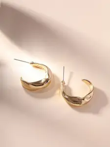 Priyaasi Gold-Plated Half Hoop Earrings