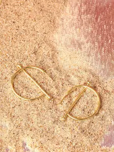 Priyaasi Gold Plated Hoop Earrings