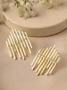 Priyaasi Gold-Plated Contemporary Studs