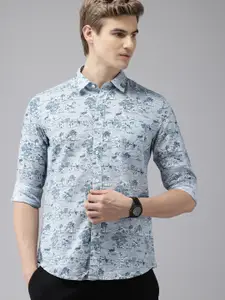U.S. Polo Assn. Denim Co. Slim Fit Conversational Printed Pure Cotton Casual Shirt