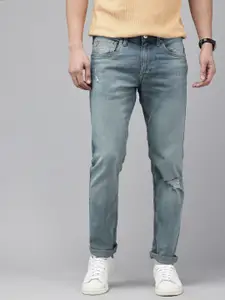 U.S. Polo Assn. Denim Co. Men Brandon Slim Tapered Fit Low Distress Stretchable Jeans