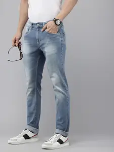 U.S. Polo Assn. Denim Co. Men Brandon Slim Tapered Fit Heavy Fade Stretchable Jeans