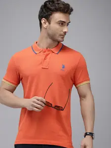 U.S. Polo Assn. Polo Collar Pure Cotton Slim Fit T-shirt