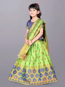 BAESD Girls Woven Design Ready to Wear Lehenga & Blouse With Dupatta