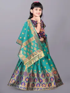 BAESD Girls Woven Design Ready to Wear Lehenga & Choli With Dupatta