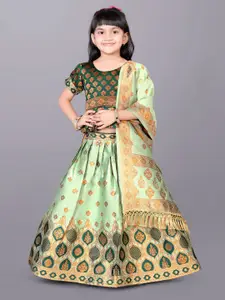 BAESD Girls Woven Design Ready to Wear Lehenga & Choli With Dupatta
