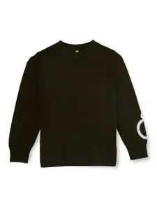 Gini and Jony Boys Round Neck Long Sleeves Acrylic Pullover