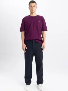 DeFacto Men Mid Rise Trousers