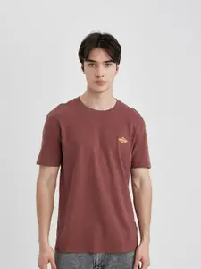DeFacto Men pure cotton solid T-shirt