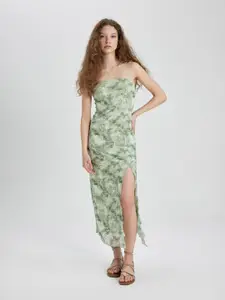 DeFacto Floral Print Maxi Dress