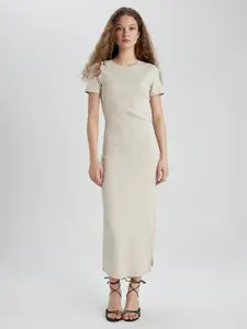 DeFacto Women Regular sleeves round neck Maxi Dress
