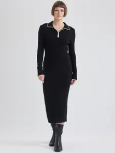 DeFacto Women Midi Bodycon Dress