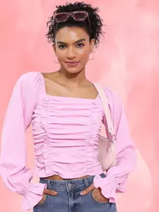 Tokyo Talkies Women Striped Twisted Top