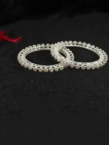 LAVAZZA Set Of 2 AD & CZ-Studded Bangles