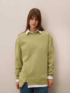 DeFacto Solid Knitted Sweatshirt