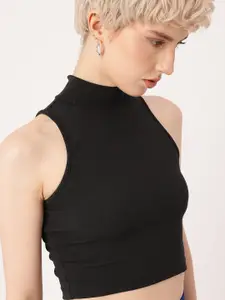 DressBerry Sleeveless Fitted Crop Top