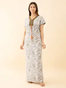 Maybell Floral Printed Maxi Nightdress