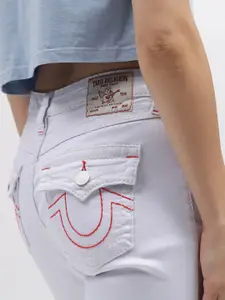 True Religion Big T Skinny Flap Solid Super Skinny Mid-Rise Jeans