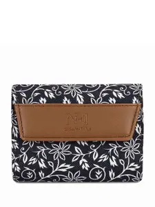 NFI essentials Women Floral Printed Canvas Three Fold Wallet