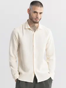 Snitch Straight Slim Fit Long Sleeves Spread Collar Opaque Printed Casual Shirt