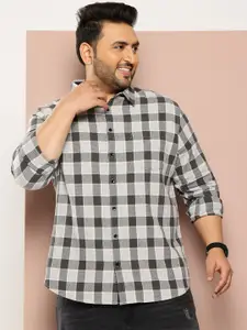Sztori Men Plus Size Checked Casual Shirt