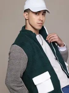 The Roadster Lifestyle Co. Fleece-Detail Bomber Jacket