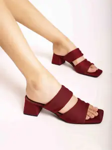 ALL TABS OPEN Open Toe Block Heels