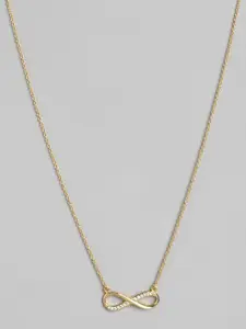 VANBELLE Carlton London 925 Sterling Silver 18KT Gold-Plated CZ-Studded Necklace