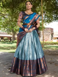 LOOKNBOOK ART Semi-Stitched Lehenga & Unstitched Blouse With Dupatta