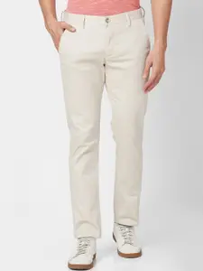 Park Avenue Men Slim Fit Mid-Rise Cotton Regular Trousers