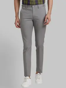Park Avenue Mid-Rise Slim Fit Cotton Cropped Trouser