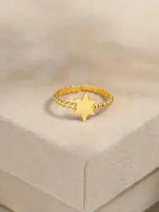 SWASHAA 18KT Gold-Plated Alessio Finger Ring