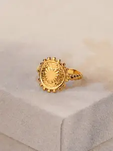 SWASHAA 18KT Gold-Plated Jemima Finger Ring