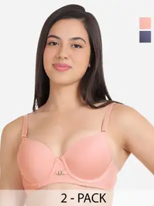 Susie Pack Of 2 Full Coverage Underwired Lightly Padded T-shirt Bras- All Day Comfort