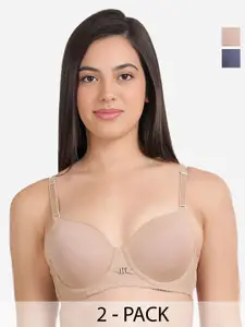 Susie Bra Pack Of 2 Medium Coverage Lightly Padded T-shirt Bra With All Day Comfort