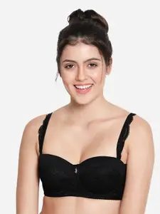 Susie Lace Medium Coverage Lightly Padded Balconette Bra With All Day Comfort