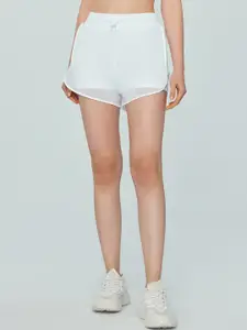JC Collection Women Slim Fit High-Rise Rapid-Dry Shorts