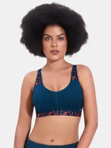 MAROON Full Coverage Removable Padding Workout Bra With All Day Comfort
