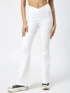 TARAMA Women Flared High-Rise Stretchable Jeans