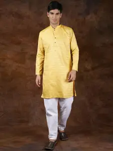 Exotic India Men Regular Pure Cotton Kurta with Pyjamas