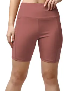 Mehrang Women Skinny Fit High-Rise Training or Gym Shorts