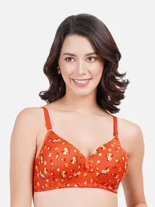 StyFun Floral Printed Push-Up Bra Full Coverage Lightly Padded Non-Wired